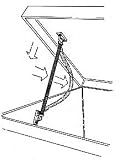 T-H MARINE STAINLESS STEEL LID SUPPORT SPRING -- FORMED WIRE MOUNTS