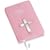 Soft Pink Leather New Testament with Sterling Silver Cross