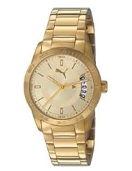 Puma Circuit- Small metal Gold Quartz Watch PU103172002