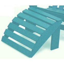 Adirondack Footstool Only - Aruba Blue (Aruba Blue) (14"H x 20"W x 18"D)