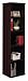 Series C Mocha Cherry Open Single Bookcase By Bush Furniture
