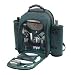 Outdoor Living : Alpine Picnic Backpack - Green With Vineyard Napkins