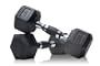 Hex Dumbbell Pairs; Rubber Grip Inlay; Chrome Finish