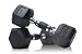 Hex Dumbbell Pairs; Rubber Grip Inlay; Chrome Finish