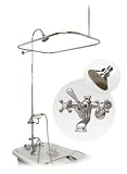 Clawfoot Tub Shower Enclosure with Faucet, Showerhead and Handshower Kit - Randolph Morris