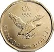 Lucky Loonie Good Luck Coin Canada Olympics 2006 Lucky Loonie Luckie Loony Canada Dollar Coin