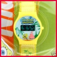 Spongebob: Kids' Digital Yellow Wrist Watch