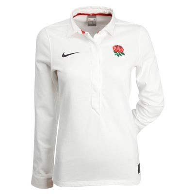 Nike England Rugby Supporters Jersey Ladies White 8 (XS) Nike England Rugby Supporters Jersey Ladies White 8 (XS)