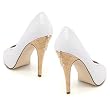 Penthouse Women's PH451-ADRIAN, 4.5" Patent Peep-Toe with 3/4" Concealed Platform