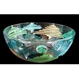 Holiday Forest Design - Hand Painted - Serving Bowl - 11 inch diameter