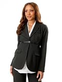 A Pea in the Pod: Belted Bi-stretch Suiting Maternity Jacket