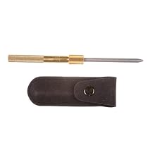 EZE-LAP M 1/4-Inch Round Diamond Sharpener with Brass Handle and Sheath