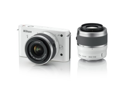 Nikon デジタル一眼カメラ Nikon 1 (ニコンワン) J1 (ジェイワン) ダブルズームキット ホワイトN1 J1WZ WH