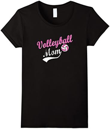 Women's I'm a Volleyball Mom T-Shirt Large Black