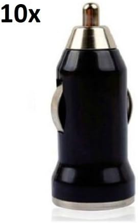 10 X Black Universal USB CAR Charger Adapter for Apple Iphone 5 5s 4 4s 3gs Ipod Ipad Mini Touch Nano Samsung Galaxy S2 S3 I9100 I9300 Note Ii N7100 Note N7000 I9220 Etc (Black)