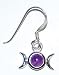 Amethyst Triple Goddess Earrings