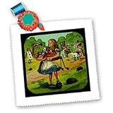 Alice in Wonderland Golfing - 10x10 Quilt Square Alice in Wonderland Golfing - 10x10 Quilt Square