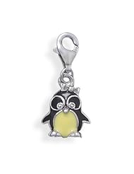 Enamel Penguin Charm with Lobster Clasp