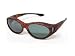 The Stream Line (Small) frame is designed to fit over smaller oval and round prescription eyewear 
shapes, to fit over frames not exceeding 4 7/8 x 1 3/8 inches.
