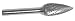 Champion USG5 Contractor Series Bright Finish Burs Solid Carbide Tree Shape 1/2