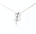 rectangular Silver pendant with a little daisy shape in the centre, Set With opal Stone on a 16