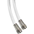 GE 73285 RG6 50-Feet Video Cable, White