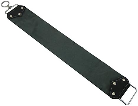 Leather Barber Strop, Straight Razor Shaving Strop (3" X 21.5" Black)