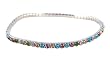 Anklet - A7 - Swarovski (tm) Crystal - Stretch ~ Mixed Colors