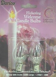 Light Bulbs - Clear - Flickering - 2/pkg.