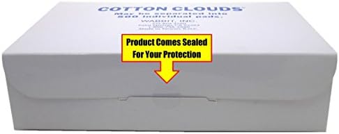 Cotton Clouds 500 Count White Boxed (100% Cotton Cosmetic Pads)