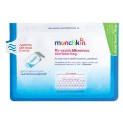 Munchkin Steam Guard Microwave Sterilizer Bags, White - 18-Pack