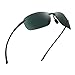 Sport Sunglasses for Men Women TR90 Rimless Unbreakable Frame for Running Fishing Baseball Driving Green