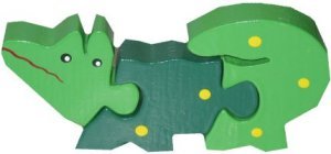 Childrens Toyshop  Third Party New : Crocodile Chunky Mini Jigsaw