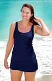 Solid Scoop Tank - Plus Size Swimwear Plus Size Swimsuits