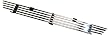 Paramount Restyling 38-0209 Cut-Out Billet Grille with 4 mm Horizontal Bars, 1 Piece