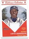 2008 Topps Heritage High Numbers Clubhouse Collection #HCC-CG Curtis Granderson - Detroit Tigers (Authentic Piece of Game Used Jersey) (Baseball Cards)