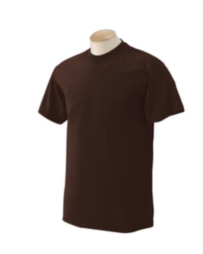 Gildan - DryBlend 50 Cotton/50 DryBlendPoly T-Shirt. 8000 - Dark Chocolate_M