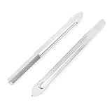 uxcell ガラス・タイル用ドリルビット トライ アングル シャンク 6mm ワイド 超硬チップ ミラー 2個