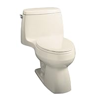 KOHLER K-3323-47 Santa Rosa Compact Elongated Toilet, Almond