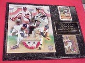Hall of Fame Nolan Ryan 2 Card Collector Plaque