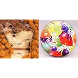 Golden Raspberry 10" Coffee Cake Celebration Gift Tin by Boba Tea Direct