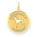 14k Gold Doberman Pinscher Disc Charm