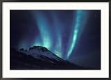Aurora Borealis Above the Brooks Range, Gates of the Arctic National Park, Alaska, USA Framed Photographic Poster Print by Hugh Rose, 35x26