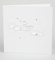 To The Happy Couple Paper Flowers Wedding Card