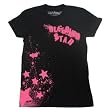 BLEEDING STAR - Splatter Star Remix - Black Women's / Girls T-Shirt (Girlie / Babydoll)
