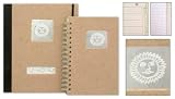 Notebook and address book, 'Tranquil Sun'