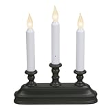 LED Window Candlelabra - Battery Operated - Antique Bronze