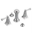 Jado 820/144/144 Illume 3 Hole Bidet Set with Vacuum Breaker, Brushed Nickel