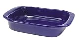 Chantal Ceramic 1-3/4-Quart Rectangular Baker, Cobalt Blue