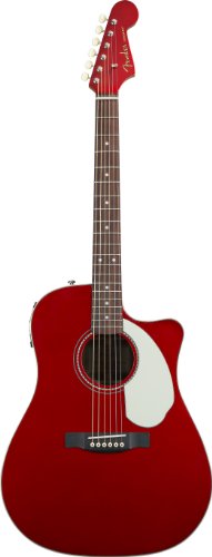 Fender Sonoran SCE Dreadnought Acoustic-Electric Guitar Candy Apple Red